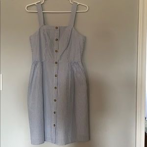 Jcrew seersucker tank dress